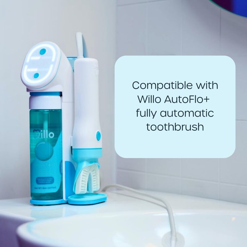 Willo Opticlean Mouthpiece for use with AutoFlo Plus Toothbrush, Replace Every 3 Months - White, Medium (Kids Ages 8-11 Years) - Image 4